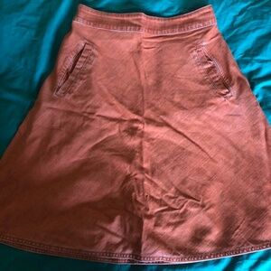 Orange cotton Mads Norgaard skirt - medium